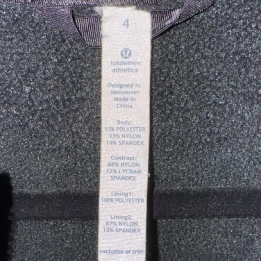 LULULEMON Special Edition Uba Hoodie Reflective Black Fitted Jacket Size 4 - Picture 7 of 12